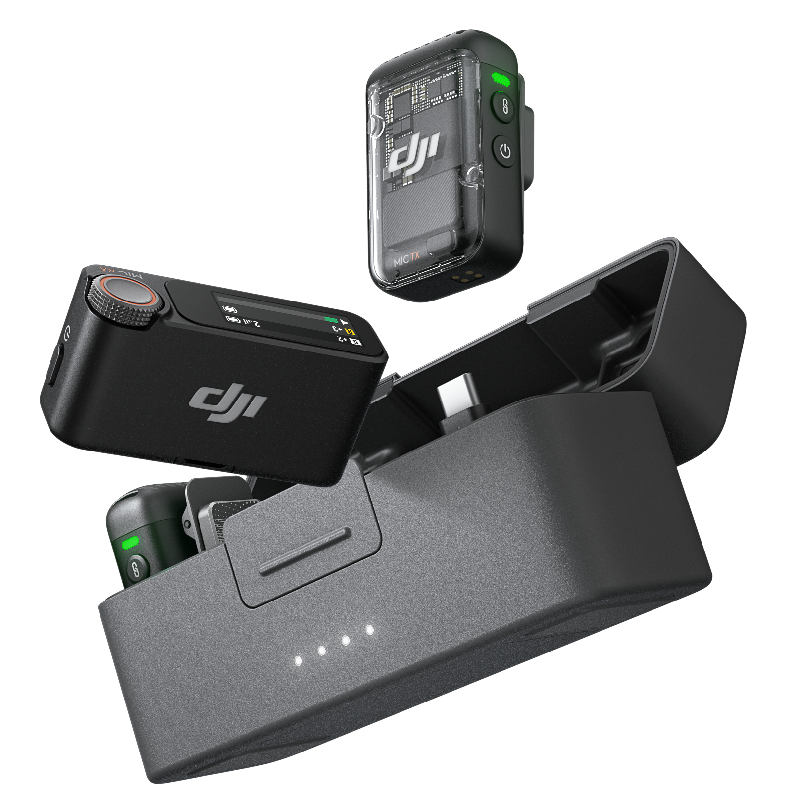 DJI Mic 2 (FCC) 2TX+1RX+ Charging Case Image