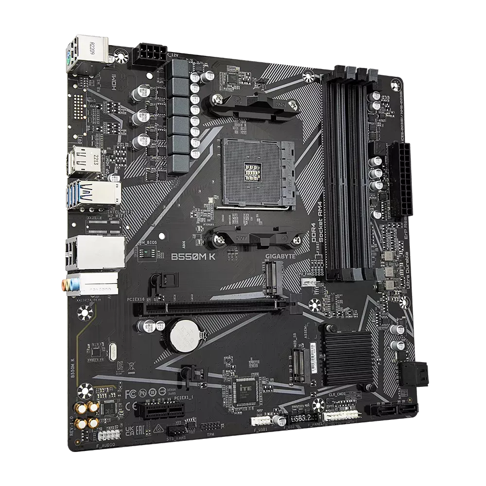 GIGABYTE B550M K Motherboard Image