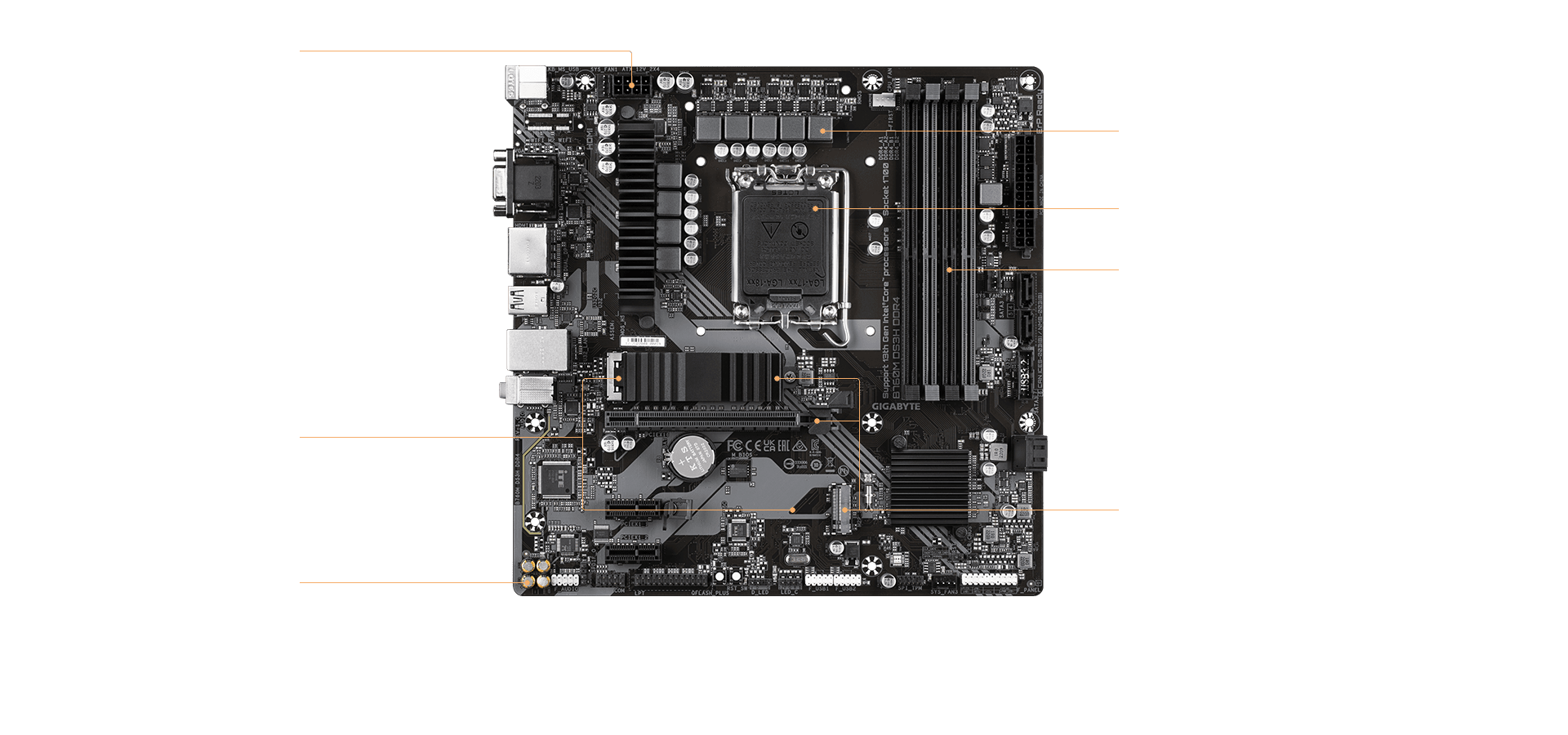 GIGABYTE B760M DS3H MOTHERBOARD Image