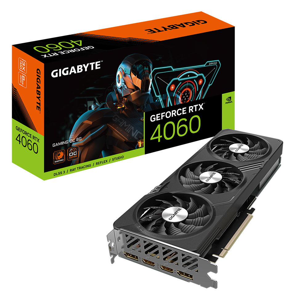 GIGABYTE GeForce RTX 4060 GAMING OC 8G Graphics Card