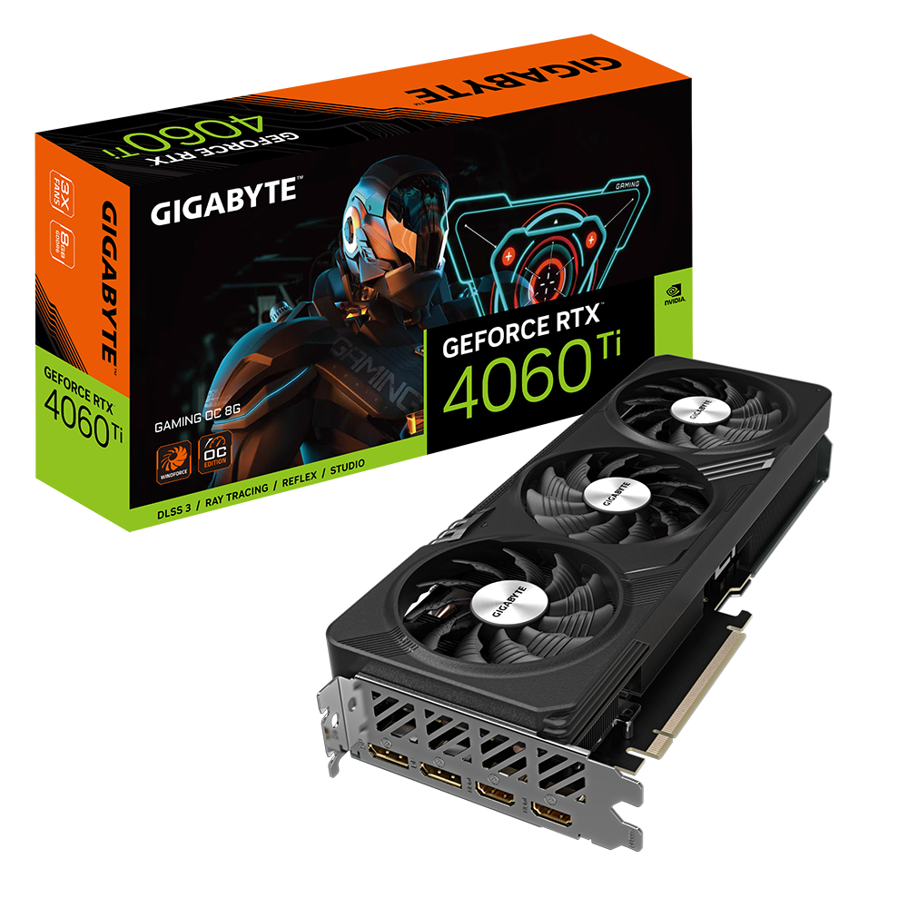 GIGABYTE GeForce RTX 4060 Ti GAMING OC 8G Graphics Card