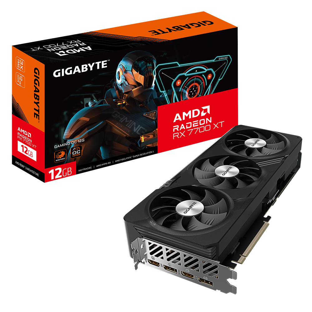GIGABYTE Radeon RX 7700 XT GAMING OC 12G Graphics Card Image