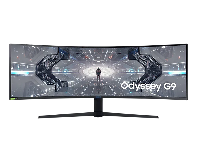 Samsung 49" Gaming Monitor with 32:9 aspect ratio display and 240Hz refresh rate Image