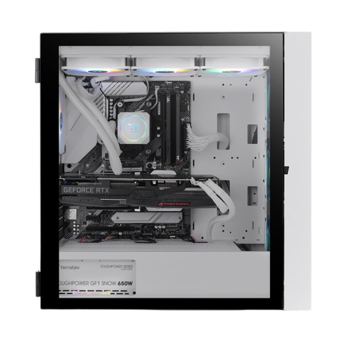 Thermaltake H570 TG Black ATX Mid Tower ARGB Tempered Glass Computer Case Chassis  Image