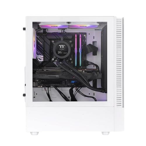 Thermaltake View 200 TG ARGB Motherboard Sync ATX Tempered Glass Mid Tower Computer Case Image