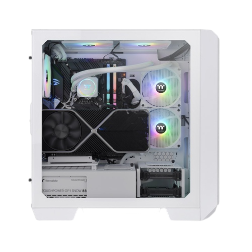 Thermaltake View 300 MX TG ARGB Motherboard Sync E-ATX Mid Tower Computer Case with 2x200mm Front & 1x120mm Rear ARGB Fan Image