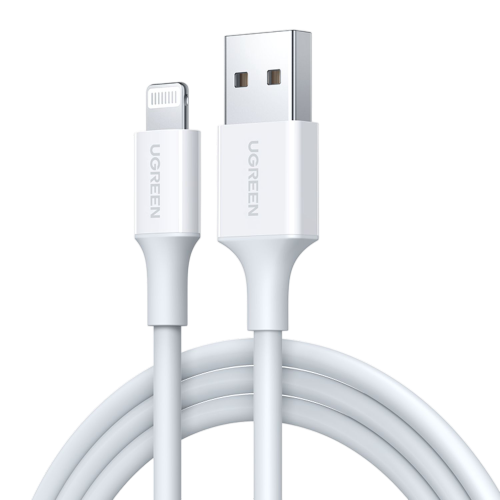 UGREEN US155 20728 USB-A, Lightning MFi 2.4A cable 1m - white Image
