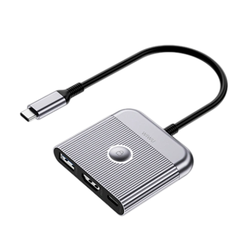 WiWU 3 in 1 Type C HUB Laptop Adapter Image