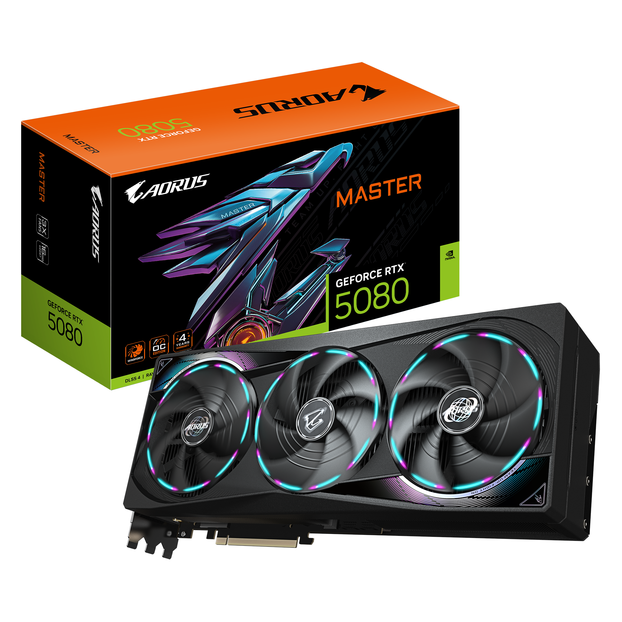 Gigabyte AORUS GeForce RTX 5080 MASTER 16GB Image