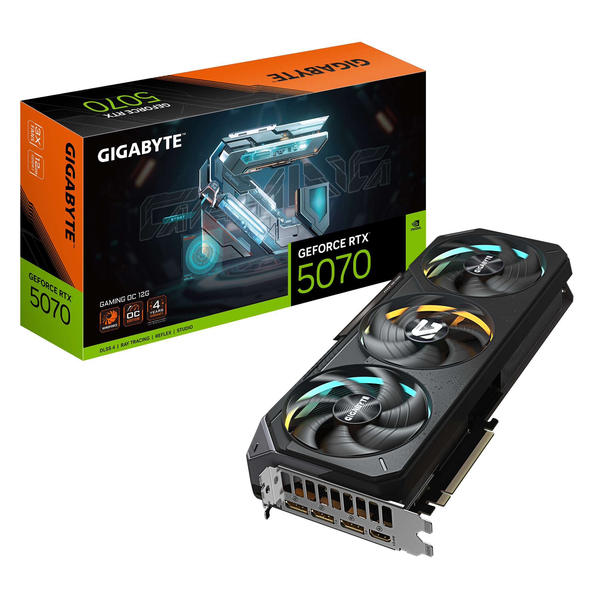 GIGABYTE GeForce RTX 5070 GAMING OC 12GB Image