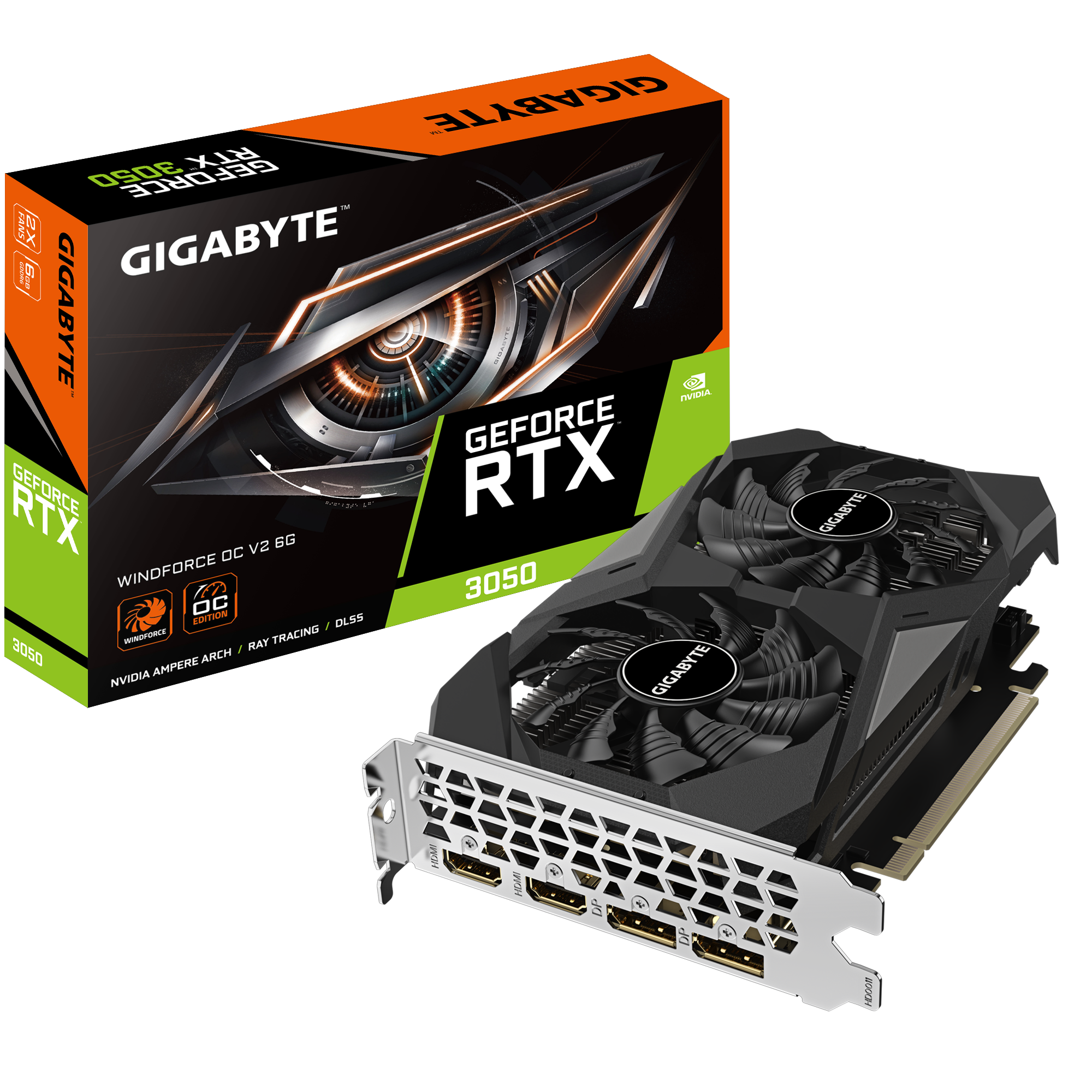 GIGABYTE GeForce RTX 3050 WINDFORCE OC 6GB Image