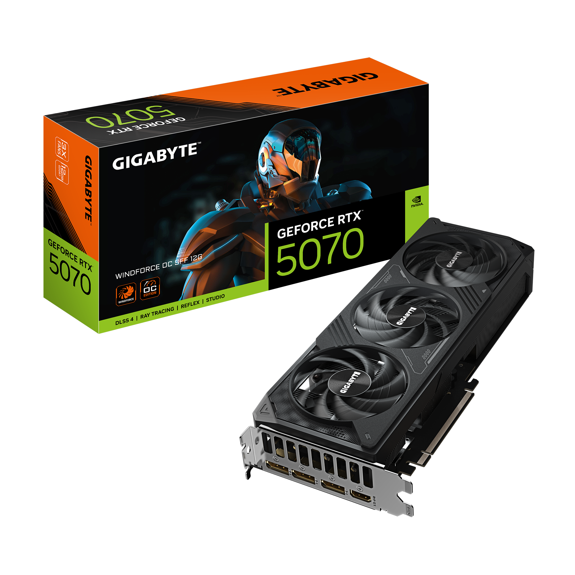 GIGABYTE GeForce RTX 5070 WINDFORCE OC SFF 12GB Image