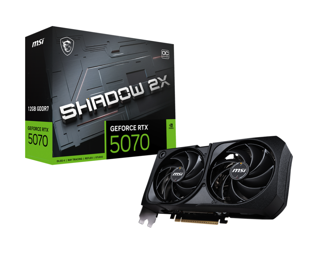 MSI GeForce RTX 5070 SHADOW 2X OC 12GB Image